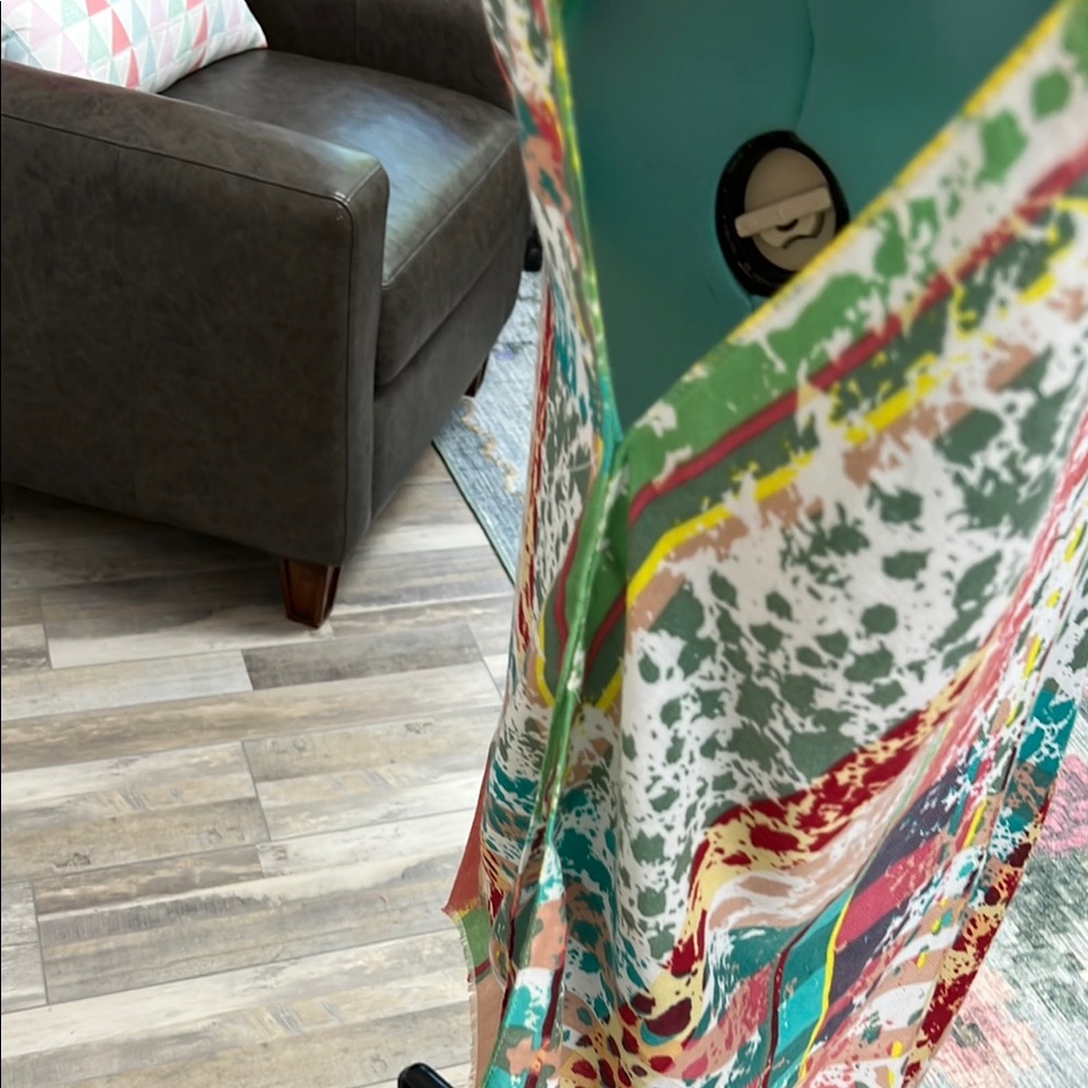 Colorful Patchwork Kimono Blouse - image 5